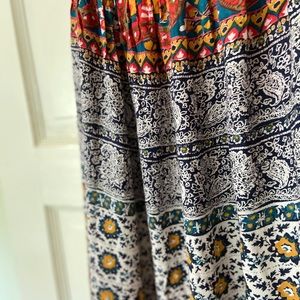 Strapless summer maxi